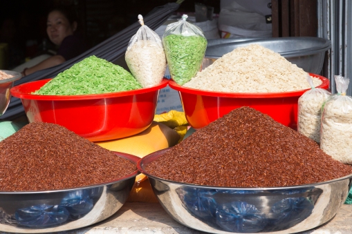 Rice in all possible colors.