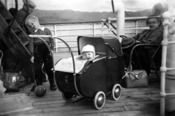 DHH on his first trip with Hurtigruten in 1954 - accompanied by his mother far right.