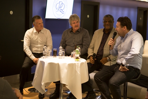 Sharing old dressing room secrets, Andy Sinton, Phil Parkes, Bob Hazell and Kevin Gallen